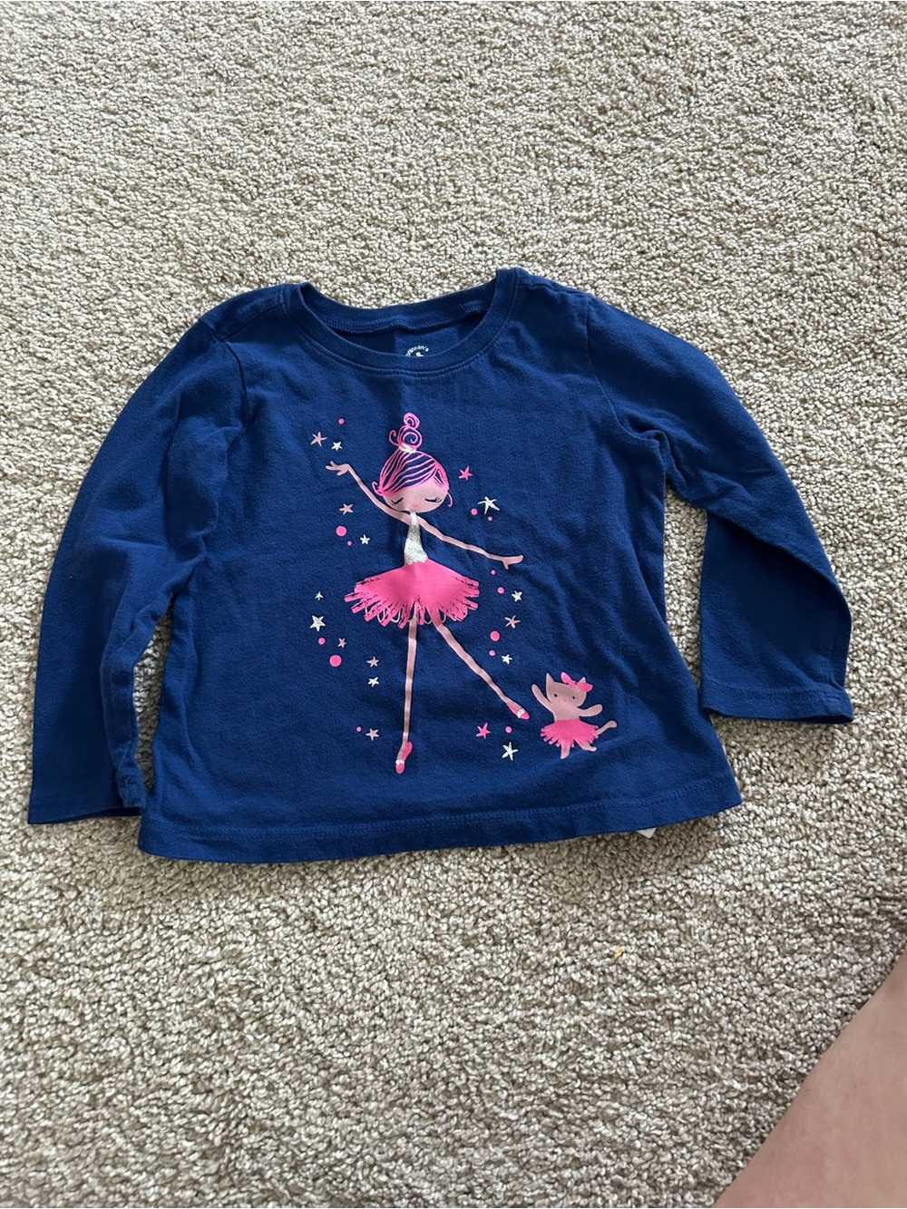 Gap 2T Blue Ballerina Longsleeve Top